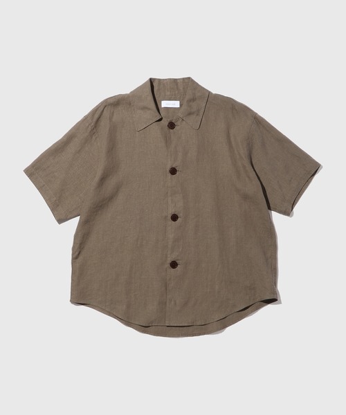 ADAM ET ROPE'(アダムエロペ)の「リネン ハーフスリーブオーバーシャツ(シャツ/ブラウス・メンズ・チャコールグレー/ブラック/ネイビー・M/L)」の20枚目の写真