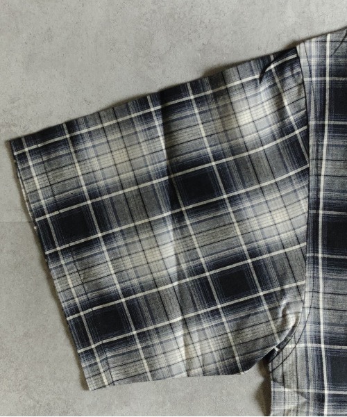 many men many mind（メニーメンメニーマインド）の「MANYMENMANYMINDS / シアーコットンチェック/ZIPシャツ（シャツ/ブラウス・メンズ・ベージュ/グリーン・LARGE）」の18枚目の写真