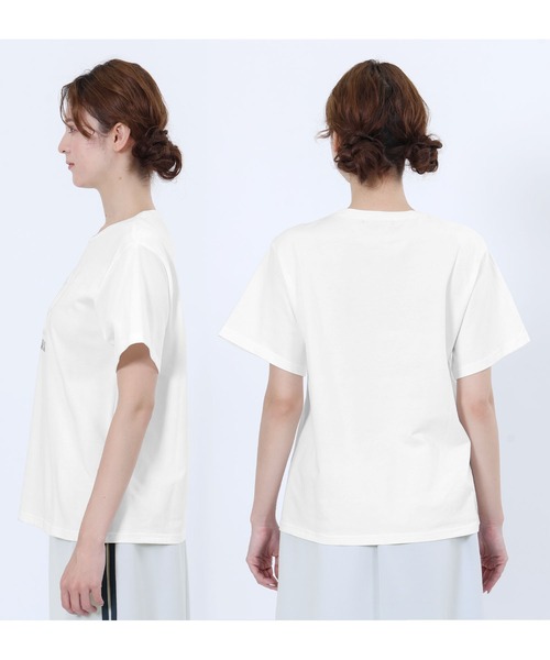MARY QUANT(マリークワント)の「エンボスプリント Tシャツ(Tシャツ/カットソー・レディース・ホワイト/ブラック・M)」の6枚目の写真