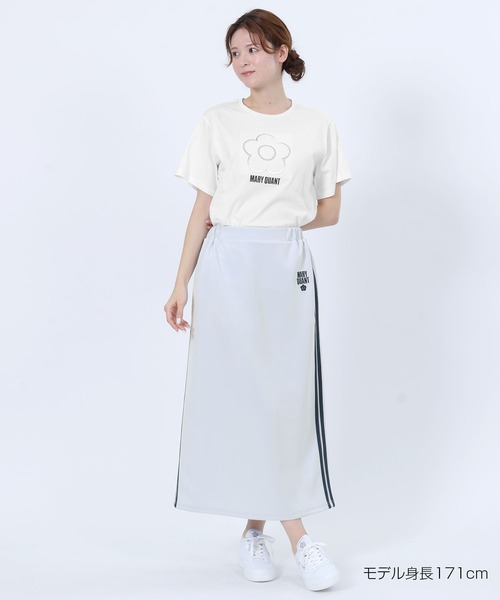 MARY QUANT(マリークワント)の「エンボスプリント Tシャツ(Tシャツ/カットソー・レディース・ホワイト/ブラック・M)」の3枚目の写真