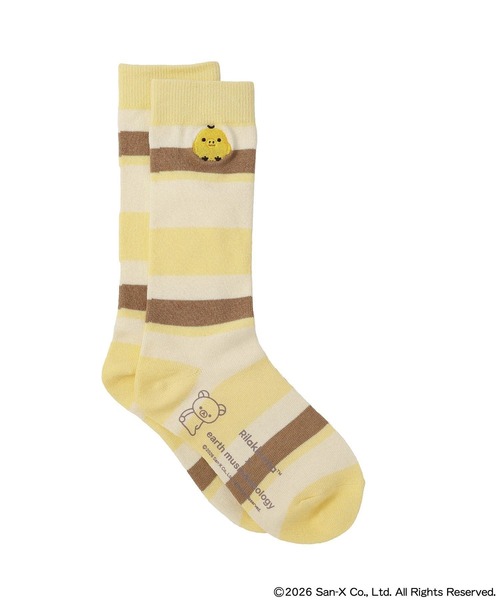 earth music&ecology（アースミュージックアンドエコロジー）の「リラックマ×earth マルチボーダーソックス（ソックス/靴下・レディース・B/A/C・FREE）」の20枚目の写真
