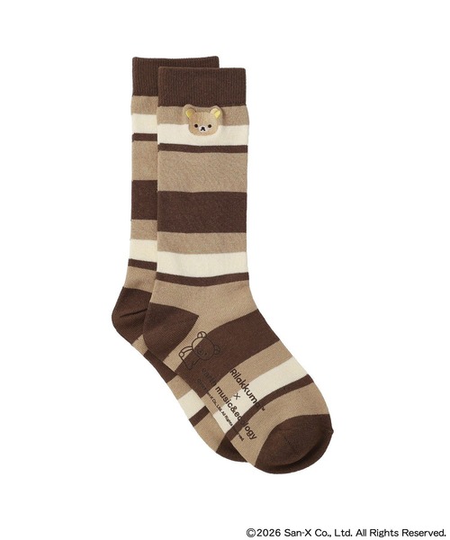 earth music&ecology（アースミュージックアンドエコロジー）の「リラックマ×earth マルチボーダーソックス（ソックス/靴下・レディース・B/A/C・FREE）」の21枚目の写真