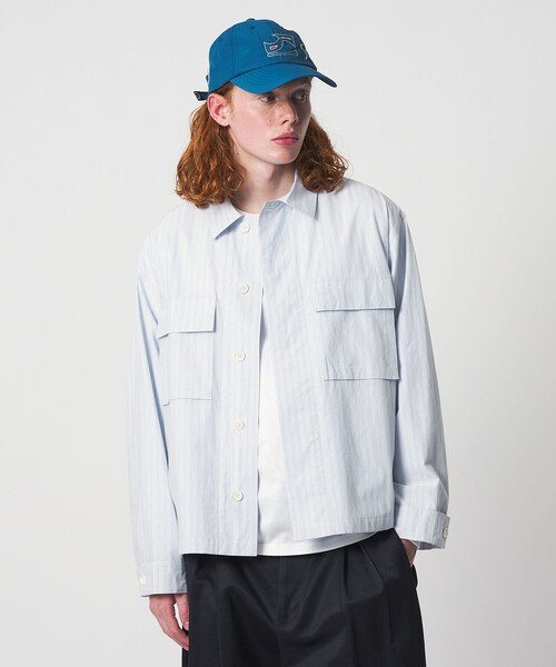 UNITED ARROWS & SONS(ユナイテッドアローズアンドサンズ)の「<UNITED ARROWS & SONS> STRIPE W/POC BLOUSON/ブルゾン(ブルゾン・メンズ・イエロー/ライトブルー・S/L/M/XL)」の5枚目の写真
