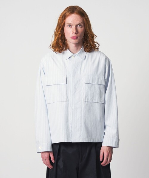 UNITED ARROWS & SONS(ユナイテッドアローズアンドサンズ)の「<UNITED ARROWS & SONS> STRIPE W/POC BLOUSON/ブルゾン(ブルゾン・メンズ・イエロー/ライトブルー・S/L/M/XL)」の7枚目の写真