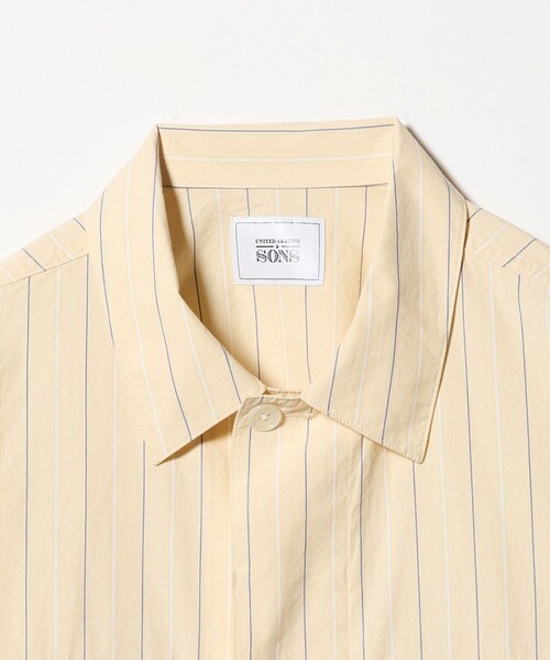 UNITED ARROWS & SONS(ユナイテッドアローズアンドサンズ)の「<UNITED ARROWS & SONS> STRIPE W/POC BLOUSON/ブルゾン(ブルゾン・メンズ・イエロー/ライトブルー・S/L/M/XL)」の12枚目の写真