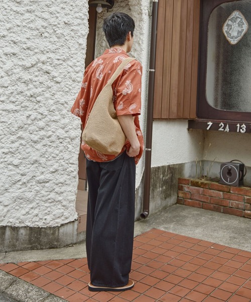 niko and...(ニコアンド)の「刺繍ペイズリーシャツ(シャツ/ブラウス・メンズ・ネイビー/オレンジ/パープル・MEDIUM/LARGE)」の6枚目の写真