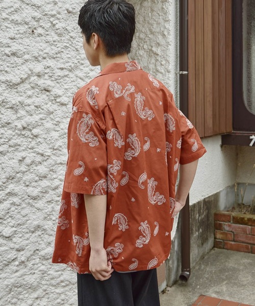 niko and...(ニコアンド)の「刺繍ペイズリーシャツ(シャツ/ブラウス・メンズ・ネイビー/オレンジ/パープル・MEDIUM/LARGE)」の8枚目の写真