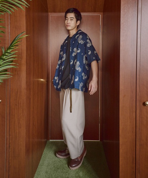 niko and...(ニコアンド)の「刺繍ペイズリーシャツ(シャツ/ブラウス・メンズ・ネイビー/オレンジ/パープル・MEDIUM/LARGE)」の10枚目の写真