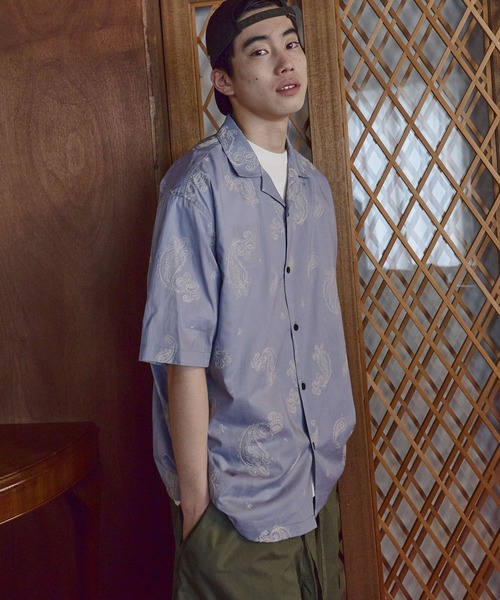 niko and...(ニコアンド)の「刺繍ペイズリーシャツ(シャツ/ブラウス・メンズ・ネイビー/オレンジ/パープル・MEDIUM/LARGE)」の17枚目の写真