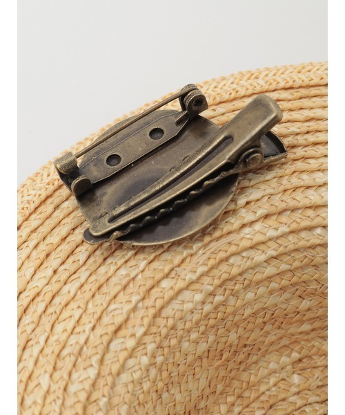 PINK HOUSE（ピンクハウス）の「さくらんぼモチーフいっぱい麦わら帽子コサージュ（ブローチ/コサージュ・レディース・ナチュラル・フリー）」の6枚目の写真