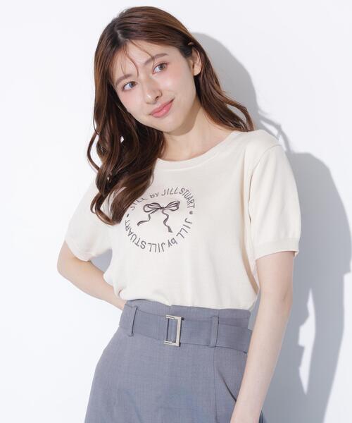 JILL by JILL STUART(ジルバイジルスチュアート)の「サークルロゴニット(ニット/セーター・レディース・ネイビー/ピンク/ホワイト・FREE)」の12枚目の写真