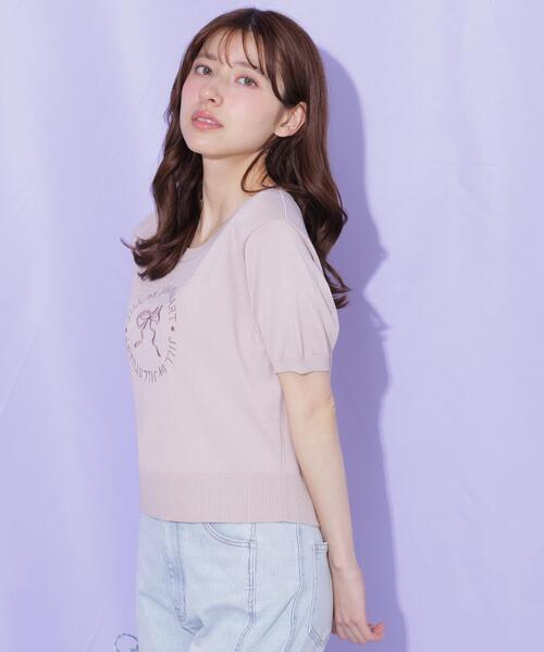 JILL by JILL STUART(ジルバイジルスチュアート)の「サークルロゴニット(ニット/セーター・レディース・ネイビー/ピンク/ホワイト・FREE)」の17枚目の写真