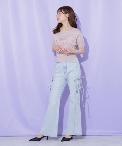 JILL by JILL STUART(ジルバイジルスチュアート)の「サークルロゴニット(ニット/セーター・レディース・ネイビー/ピンク/ホワイト・FREE)」の20枚目の写真