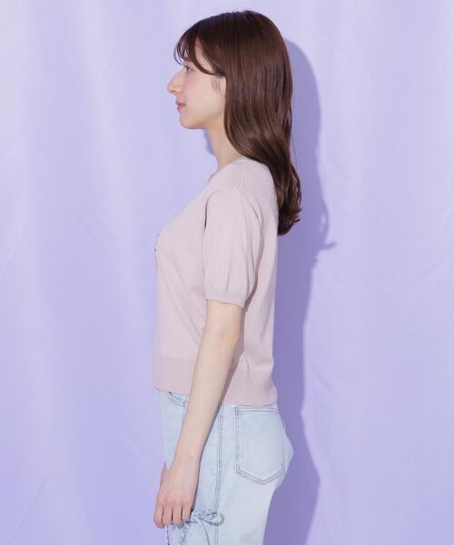 JILL by JILL STUART(ジルバイジルスチュアート)の「サークルロゴニット(ニット/セーター・レディース・ネイビー/ピンク/ホワイト・FREE)」の21枚目の写真