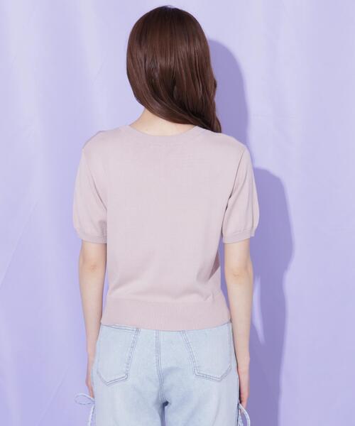 JILL by JILL STUART(ジルバイジルスチュアート)の「サークルロゴニット(ニット/セーター・レディース・ネイビー/ピンク/ホワイト・FREE)」の22枚目の写真