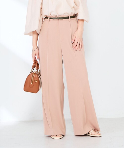 NOLLEY’S Sophi（ノーリーズソフィ）の「ウォッシャブル強撚ツイルワイドパンツ（その他パンツ・レディース・サーモンピンク/ダークブラウン/オフホワイト・34/38/36）」の19枚目の写真