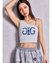GYDA | Denim Symmetry GYDAワンショルチェーンタンクトップ(タンクトップ)
