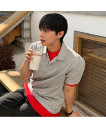 [クール]ピケデイリーカラーTシャツ - 5色