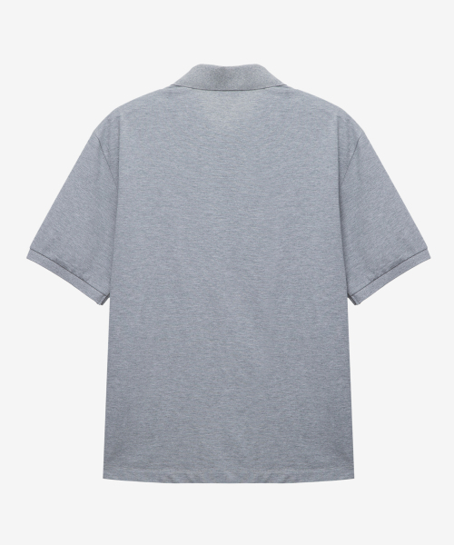 MINDBRIDGE（マインドブリッジ）の「[クール]ピケデイリーカラーTシャツ - 5色（ポロシャツ・メンズ・ネイビー/ライトベージュ/ブラウン/グリーン/グレー・95/100/105/110）」の14枚目の写真