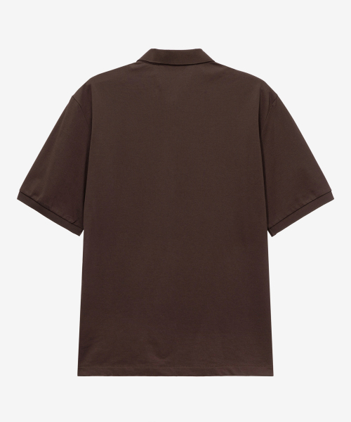 MINDBRIDGE（マインドブリッジ）の「[クール]ピケデイリーカラーTシャツ - 5色（ポロシャツ・メンズ・ネイビー/ライトベージュ/ブラウン/グリーン/グレー・95/100/105/110）」の16枚目の写真