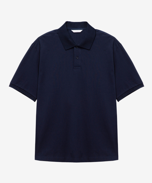 MINDBRIDGE（マインドブリッジ）の「[クール]ピケデイリーカラーTシャツ - 5色（ポロシャツ・メンズ・ネイビー/ライトベージュ/ブラウン/グリーン/グレー・95/100/105/110）」の6枚目の写真
