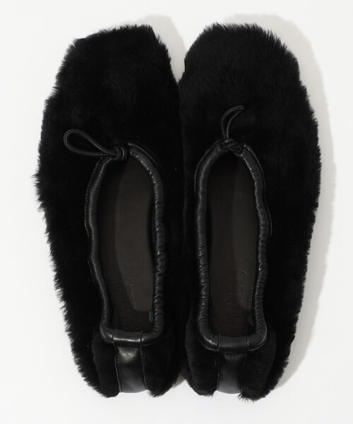 HEREU（ヘリュー）の「HEREU Puntera Shearling ムートンフラットシューズ（バレエシューズ・レディース・ブラック・37/38/39/36）」の8枚目の写真