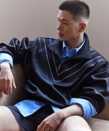 51%（フィフティーワンパーセント）の「Diagonal track zip-up - black（ナイロンジャケット）」