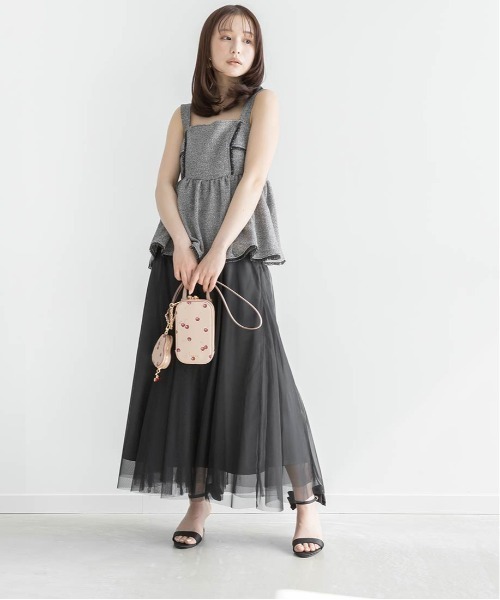 RANDA(ランダ)の「2WAY リボンアンクルストラップサンダル(サンダル・レディース・ブラック/アイボリー/グレー・S/L/M/LL)」の8枚目の写真