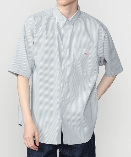 DANTON | ポリオックスフォード ボタンダウン半袖シャツ MEN（シャツ