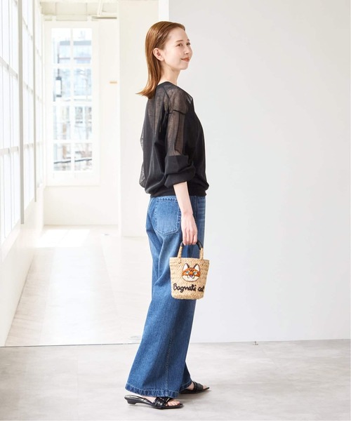 U by SPICK&SPAN(ユーバイスピックアンドスパン)の「BAGMATI /バグマティ CAT mini カゴバッグ(かごバッグ・レディース・ベージュ・FREE)」の11枚目の写真
