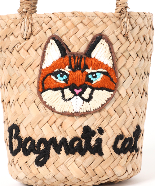 U by SPICK&SPAN(ユーバイスピックアンドスパン)の「BAGMATI /バグマティ CAT mini カゴバッグ(かごバッグ・レディース・ベージュ・FREE)」の9枚目の写真
