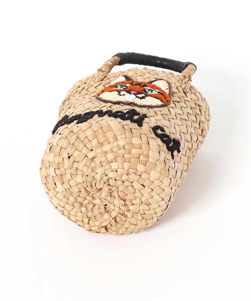 U by SPICK&SPAN(ユーバイスピックアンドスパン)の「BAGMATI /バグマティ CAT mini カゴバッグ(かごバッグ・レディース・ベージュ・FREE)」の4枚目の写真