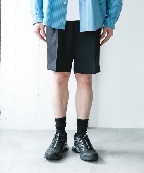 URBAN RESEARCH DOORS（アーバンリサーチドアーズ）の「『吸水速乾』セオアルファドレスショーツ（その他パンツ・メンズ・ネイビー/ブラウン・LARGE/MEDIUM）」の4枚目の写真