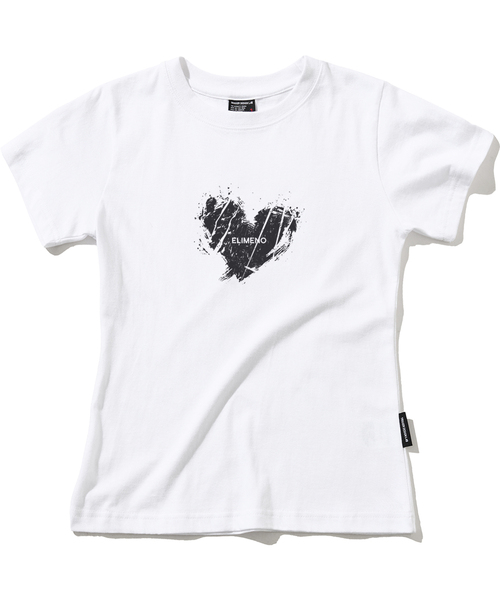 ELIMENO(エリメノ)の「EL ランジハート スリムフィット 半袖Tシャツ 2カラー(Tシャツ/カットソー・レディース・ホワイト/ブラック・1/2/3)」の2枚目の写真
