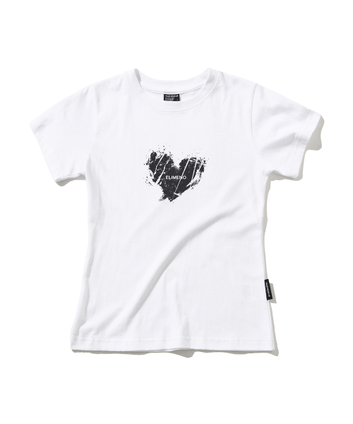 ELIMENO(エリメノ)の「EL ランジハート スリムフィット 半袖Tシャツ 2カラー(Tシャツ/カットソー・レディース・ホワイト/ブラック・1/2/3)」の4枚目の写真