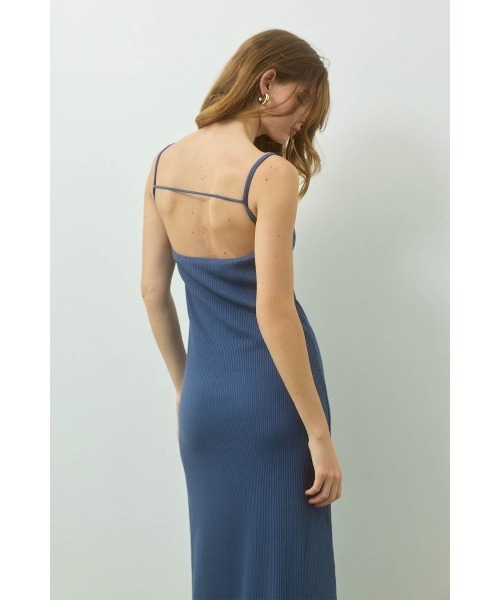 Rib Long Dress /パッドinリブロングワンピ（ワンピース）｜ALEXIA