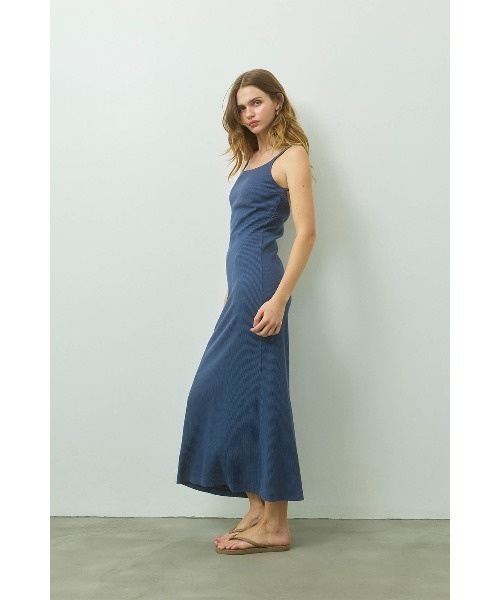 Rib Long Dress /パッドinリブロングワンピ（ワンピース）｜ALEXIA