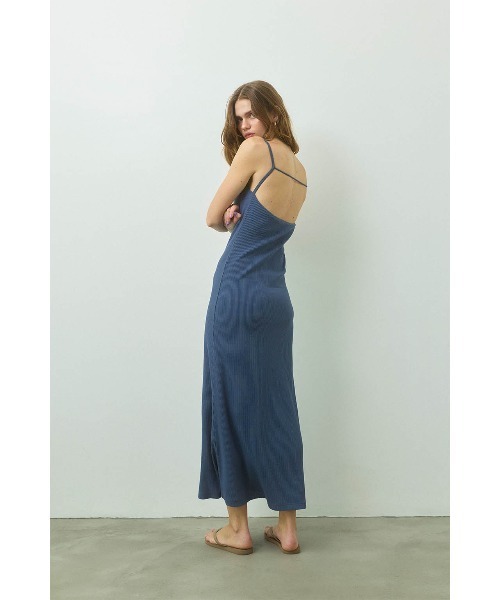 Rib Long Dress /パッドinリブロングワンピ（ワンピース）｜ALEXIA