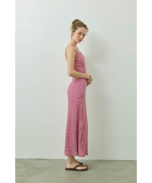 Rib Long Dress /パッドinリブロングワンピ（ワンピース）｜ALEXIA