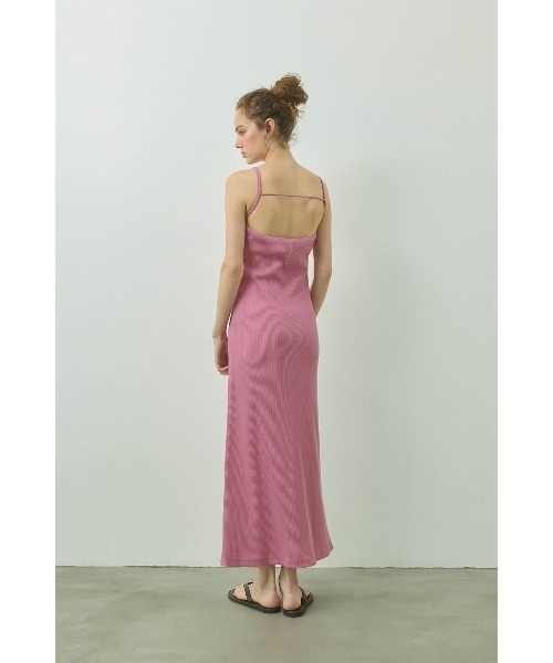 Rib Long Dress /パッドinリブロングワンピ（ワンピース）｜ALEXIA