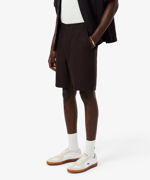 LACOSTE(ラコステ)の「リネン×レーヨンブレンドツイルショーツ(その他パンツ・メンズ・オフホワイト/ブラウン・3/2/4/5)」の5枚目の写真