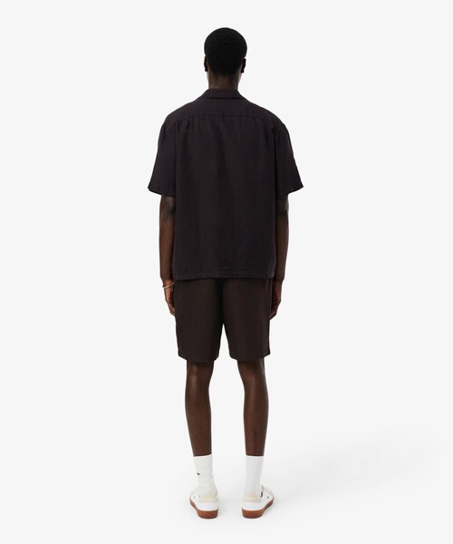 LACOSTE(ラコステ)の「リネン×レーヨンブレンドツイルショーツ(その他パンツ・メンズ・オフホワイト/ブラウン・3/2/4/5)」の6枚目の写真