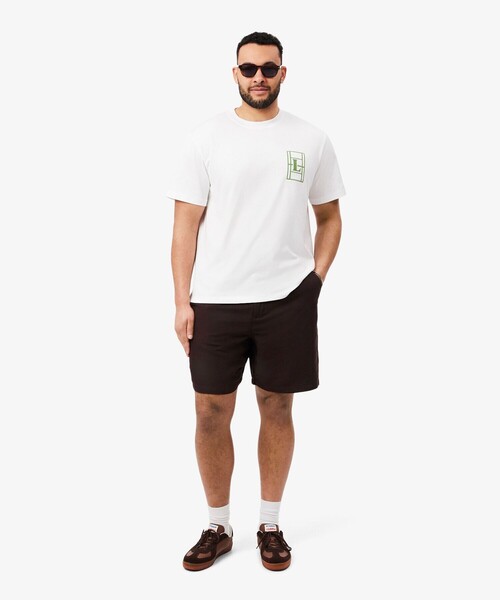 LACOSTE(ラコステ)の「リネン×レーヨンブレンドツイルショーツ(その他パンツ・メンズ・オフホワイト/ブラウン・3/2/4/5)」の7枚目の写真