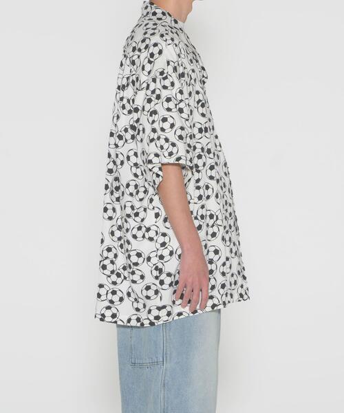LOTTO（ロット）の「LOTTO　SOCCER BALL PRINT SHIRTS（シャツ/ブラウス・メンズ・ブラック/ホワイト・MEDIUM/LARGE/XX-LARGE/X-LARGE）」の6枚目の写真