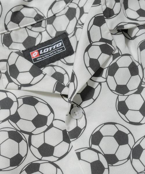 LOTTO（ロット）の「LOTTO　SOCCER BALL PRINT SHIRTS（シャツ/ブラウス・メンズ・ブラック/ホワイト・MEDIUM/LARGE/XX-LARGE/X-LARGE）」の8枚目の写真