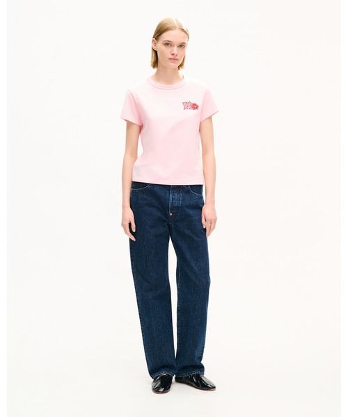 KENZO（ケンゾー）の「'KENZO Paris Emblem' エンブロイダリー スモール フィット Tシャツ イン コットン（Tシャツ/カットソー・レディース・ピンク系その他2・MEDIUM/SMALL/X-SMALL）」の3枚目の写真