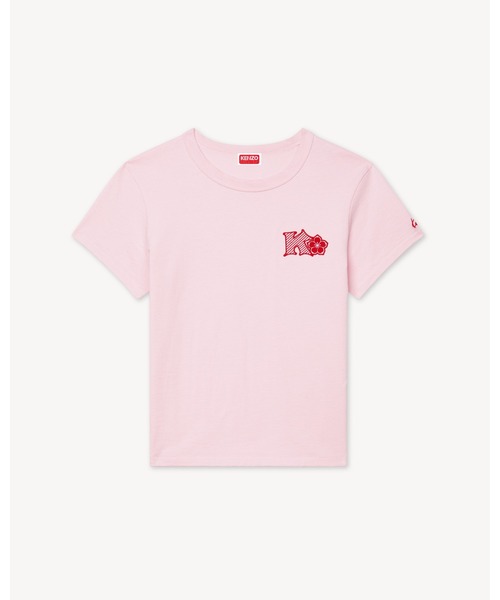 KENZO（ケンゾー）の「'KENZO Paris Emblem' エンブロイダリー スモール フィット Tシャツ イン コットン（Tシャツ/カットソー・レディース・ピンク系その他2・MEDIUM/SMALL/X-SMALL）」の6枚目の写真