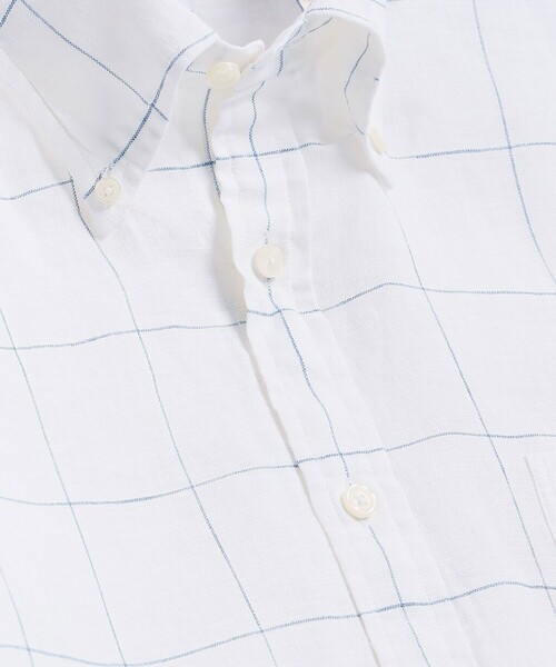 BROOKS BROTHERS（ブルックスブラザーズ）の「アイリッシュリネン　シーズナルパターン　カジュアルシャツ　Regular Fit（シャツ/ブラウス・メンズ・パープル/ライトブルー/ネイビー/ホワイト・MEDIUM/SMALL/LARGE/X-LARGE）」の8枚目の写真