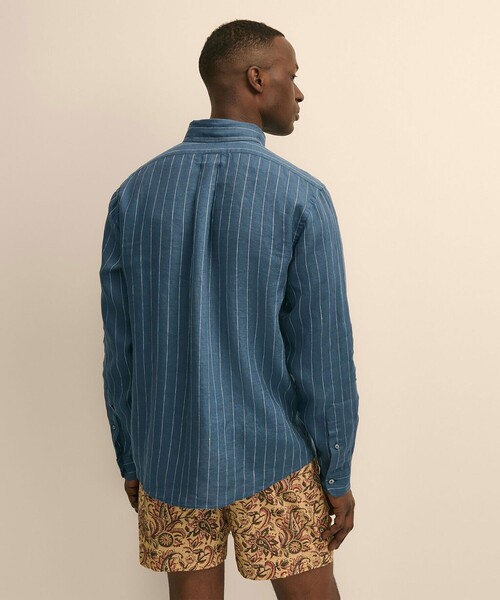 BROOKS BROTHERS（ブルックスブラザーズ）の「アイリッシュリネン　シーズナルパターン　カジュアルシャツ　Regular Fit（シャツ/ブラウス・メンズ・パープル/ライトブルー/ネイビー/ホワイト・MEDIUM/SMALL/LARGE/X-LARGE）」の11枚目の写真