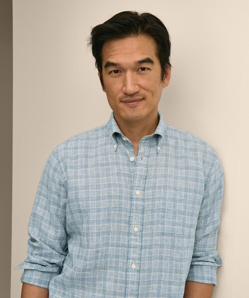 BROOKS BROTHERS（ブルックスブラザーズ）の「アイリッシュリネン　シーズナルパターン　カジュアルシャツ　Regular Fit（シャツ/ブラウス・メンズ・パープル/ライトブルー/ネイビー/ホワイト・MEDIUM/SMALL/LARGE/X-LARGE）」の15枚目の写真